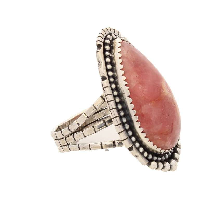 Rhodochrosite Sterling Silver Ring