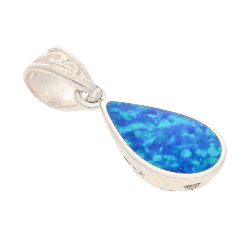 Secret Garden: Teardrop Synthetic Opal Necklace