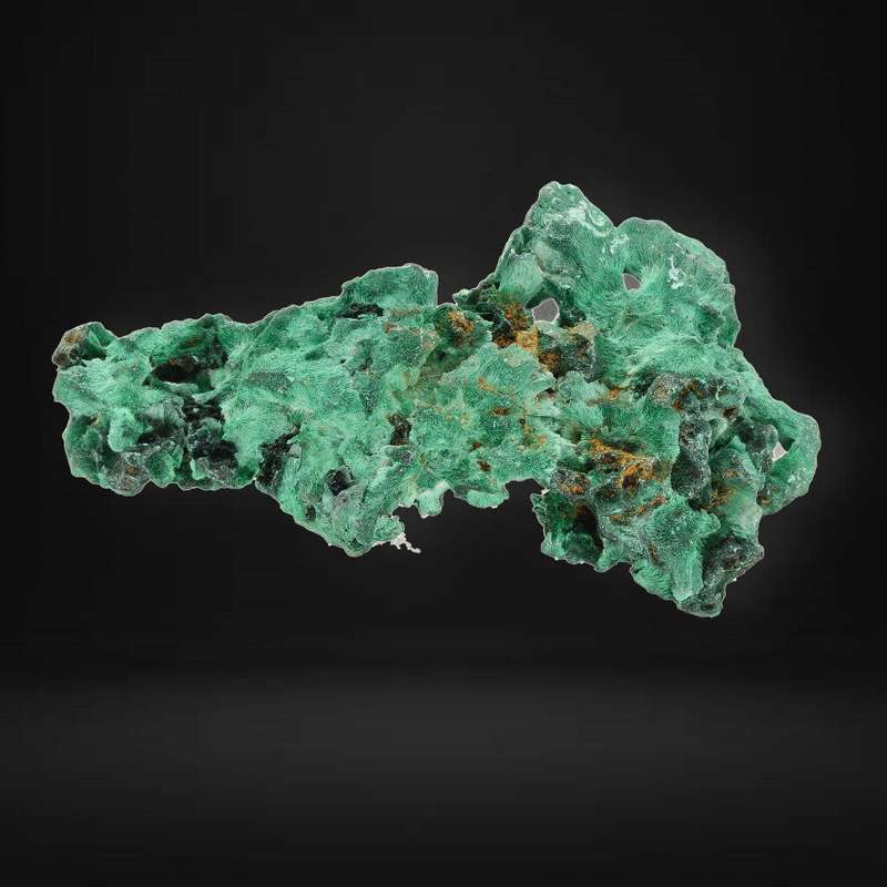 Silky Fibrous Malachite from Miringi Mine