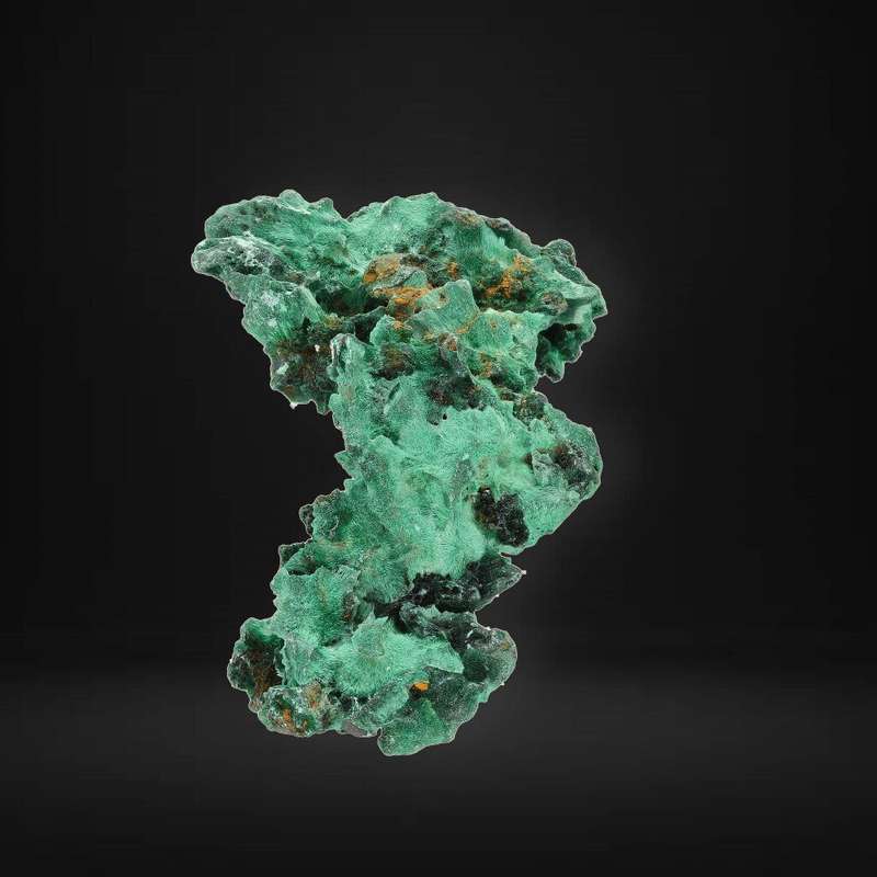 Silky Fibrous Malachite from Miringi Mine