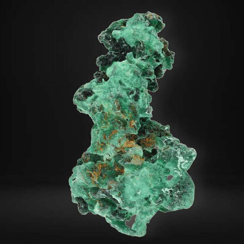 Silky Fibrous Malachite from Miringi Mine