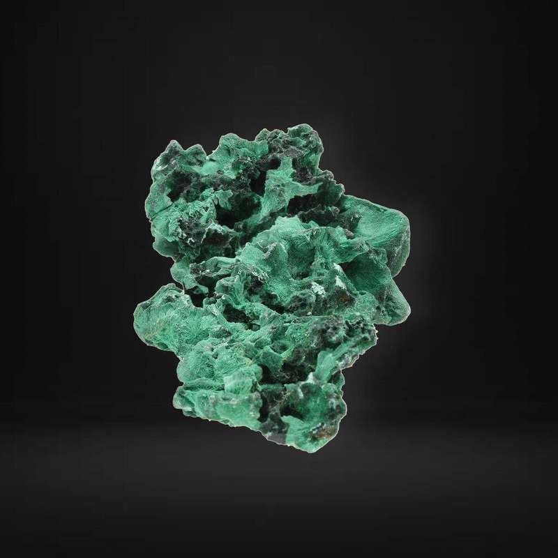 Silky Fibrous Malachite from Miringi Mine