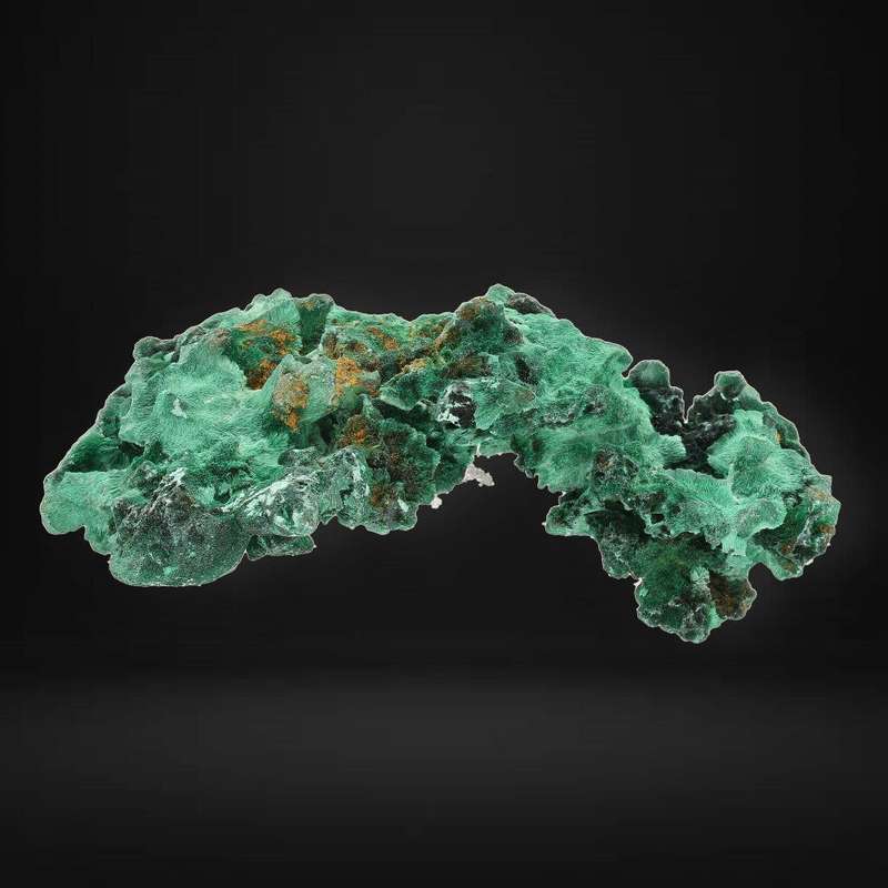 Silky Fibrous Malachite from Miringi Mine