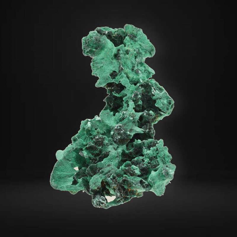 Silky Fibrous Malachite from Miringi Mine