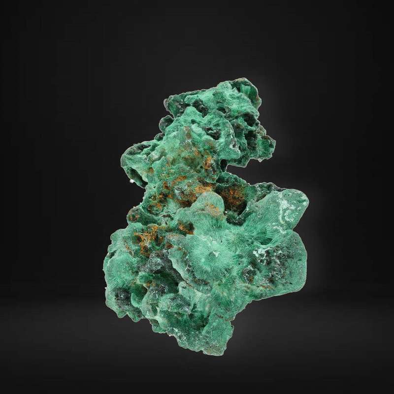 Silky Fibrous Malachite from Miringi Mine