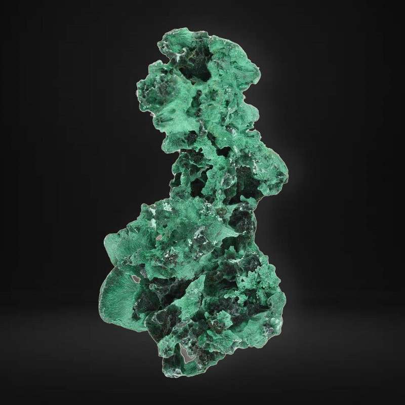 Silky Fibrous Malachite from Miringi Mine