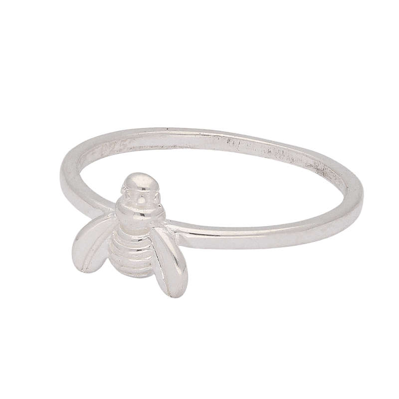 Small Bee Sterling Silver Ring