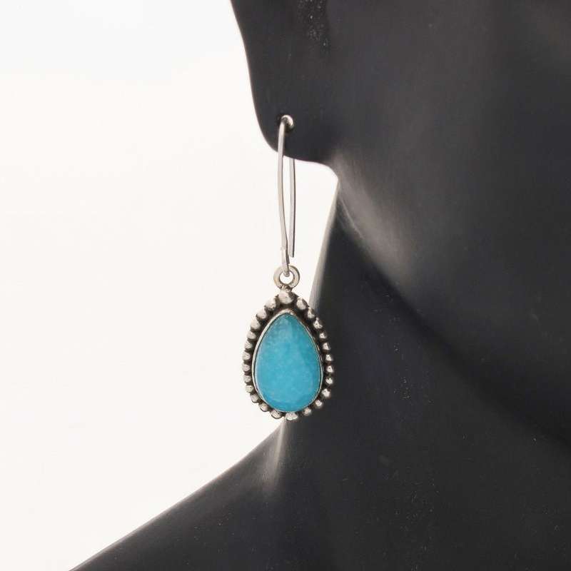 Smithsonite Sterling Silver Earrings