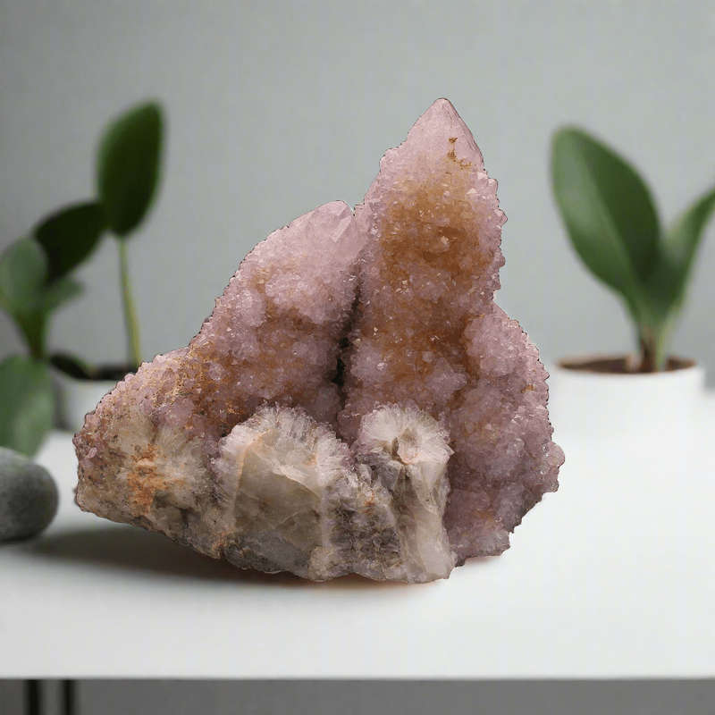 Spiky Magicical Amethyst Cactus Quartz from South Africa