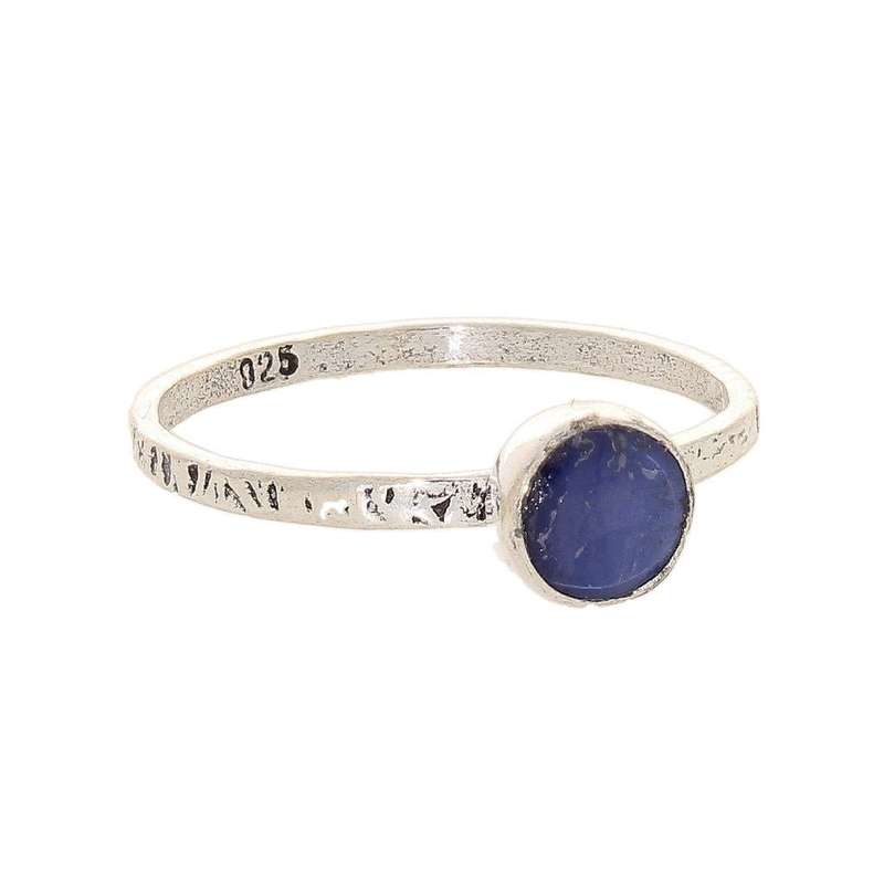 Stacks of Style: Star Sapphire Round Sterling Silver Stackable Ring
