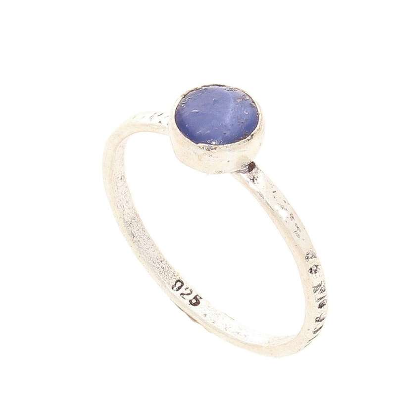 Stacks of Style: Star Sapphire Round Sterling Silver Stackable Ring