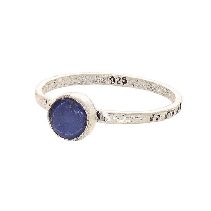 Stacks of Style: Star Sapphire Round Sterling Silver Stackable Ring
