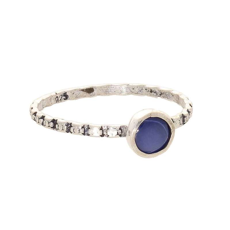 Stacks of Style: Star Sapphire Round Sterling Silver Stackable Ring