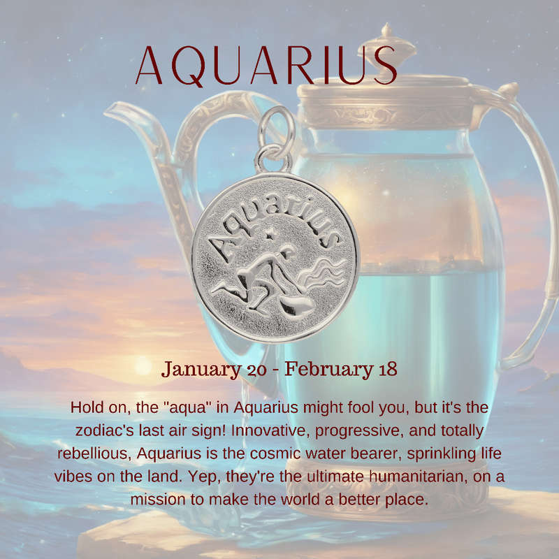 Aquarius Constellation Necklace: 20 January - 18 February