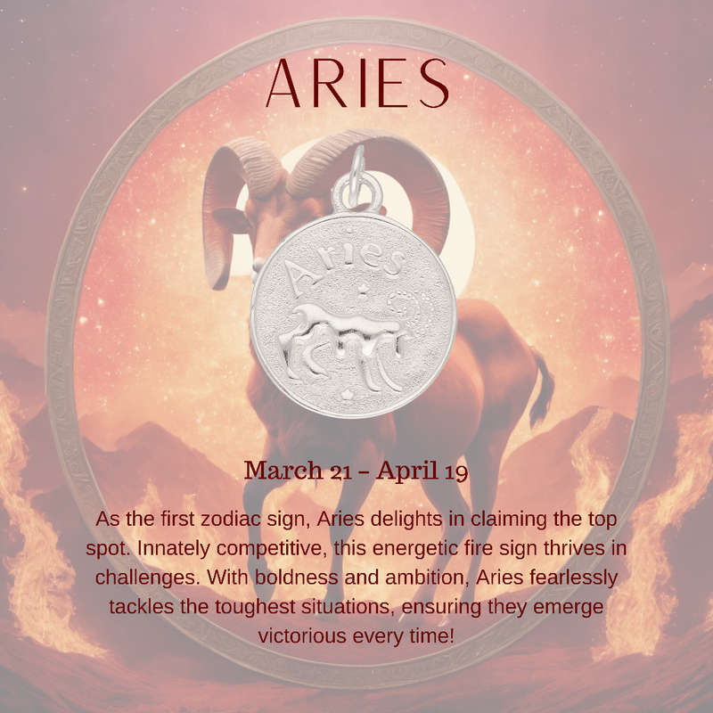Aries Constellation Necklace: 21 March - 19 April