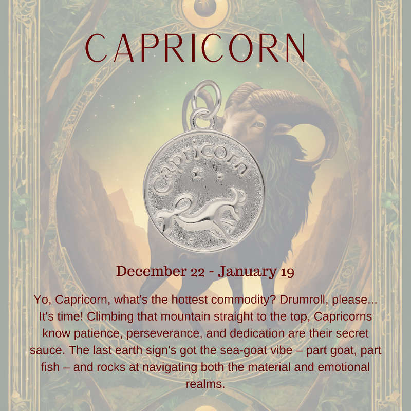 Capricorn Constellation Necklace: 22 December - 19 January