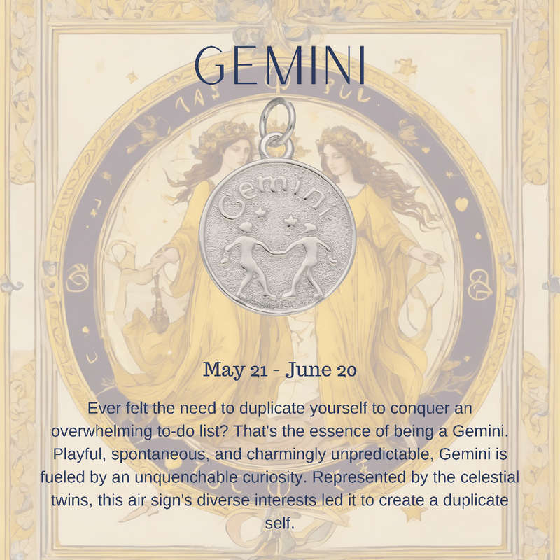 Gemini Constellation Necklace: 21 May - 20 June