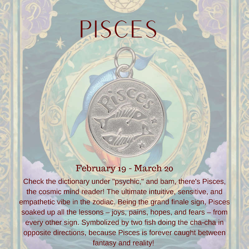 Pisces Constellation Necklace: 19 February - 20 March