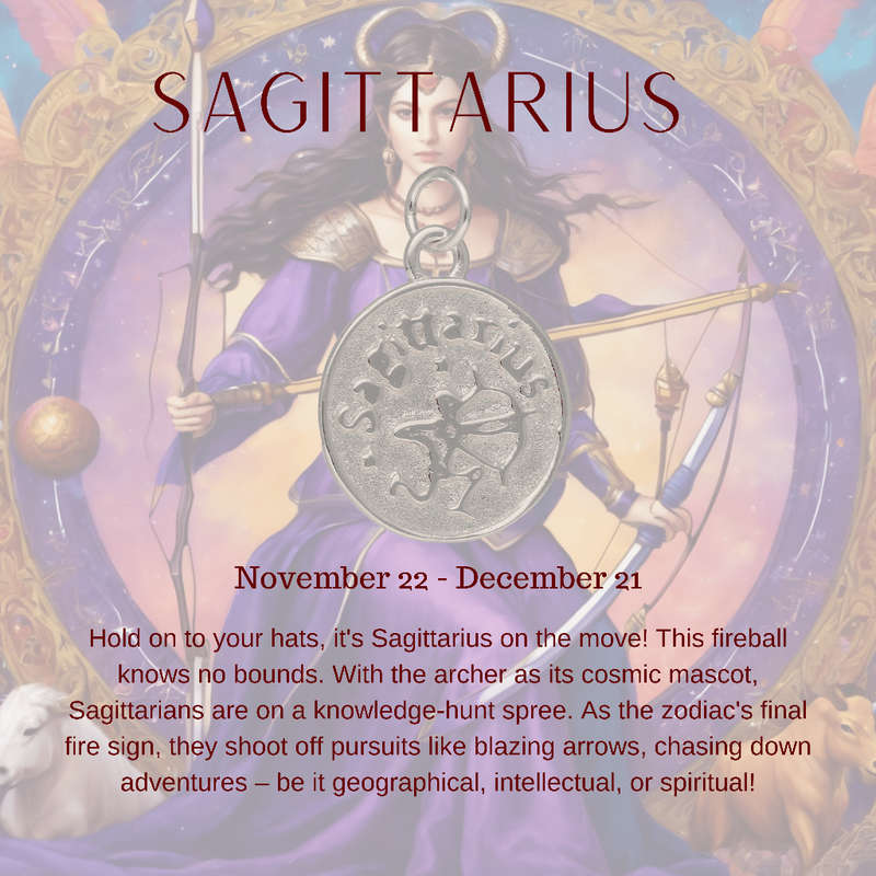 Sagittarius Constellation Necklace: 22 November - 21 December