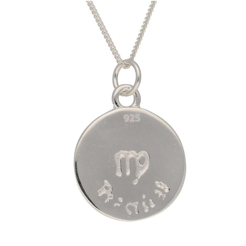 Sterling Silver Virgo Necklace