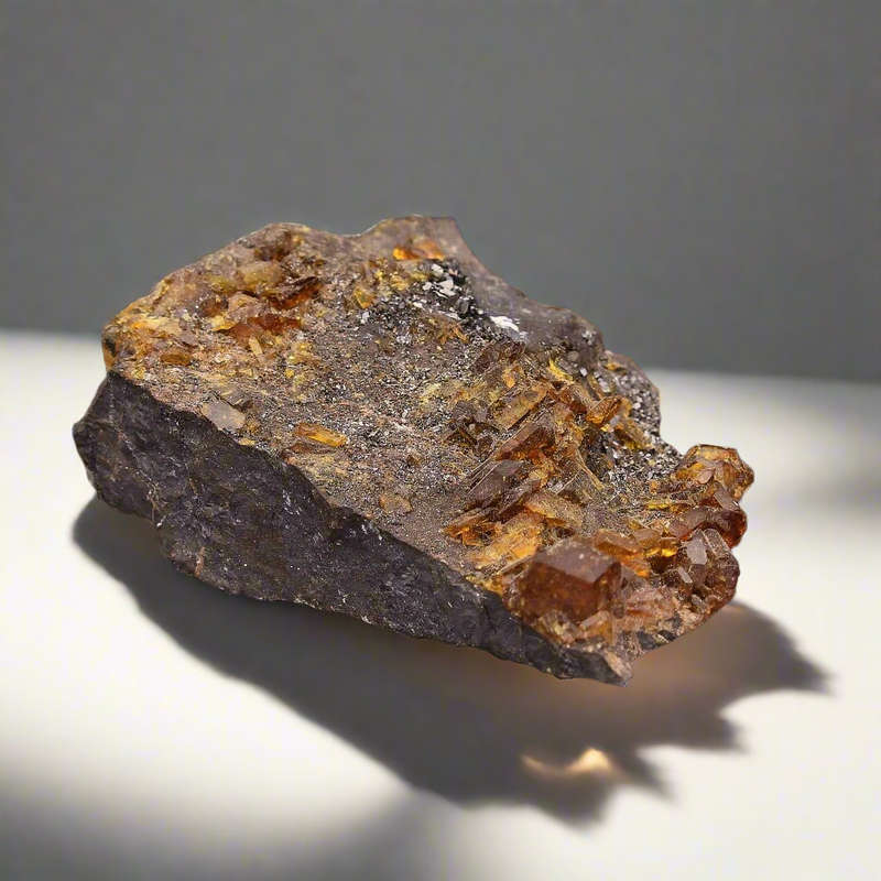 Sturmanite on Manganese, Nchwaning Mine