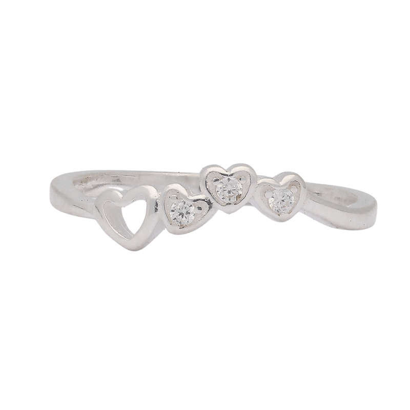 Tiny Hearts Embrace Silver Band