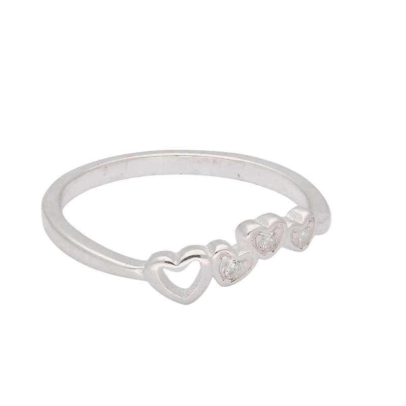 Tiny Hearts Embrace Silver Band
