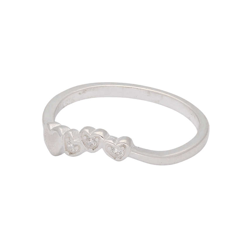 Tiny Hearts Embrace Silver Band