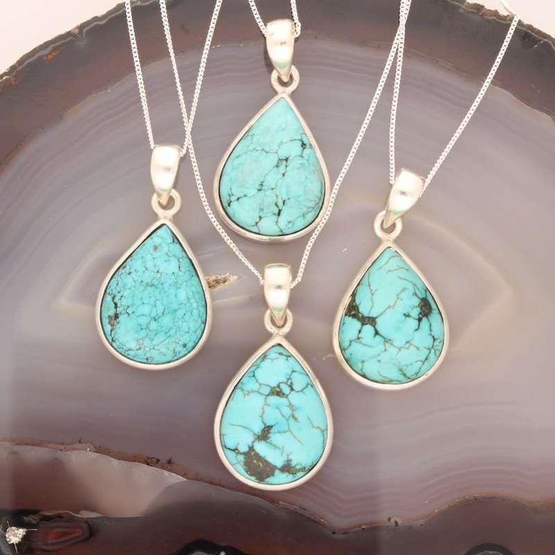 Turquoise Temptation: Sterling Silver Serenity Necklace