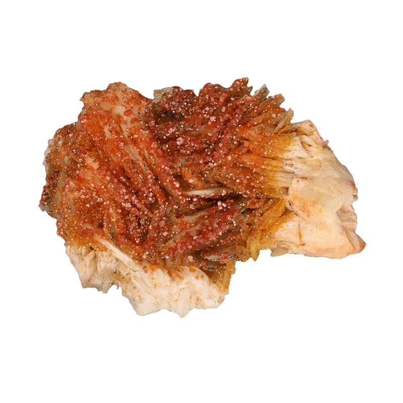 Vibrant Vanadinite Crystals on Barite