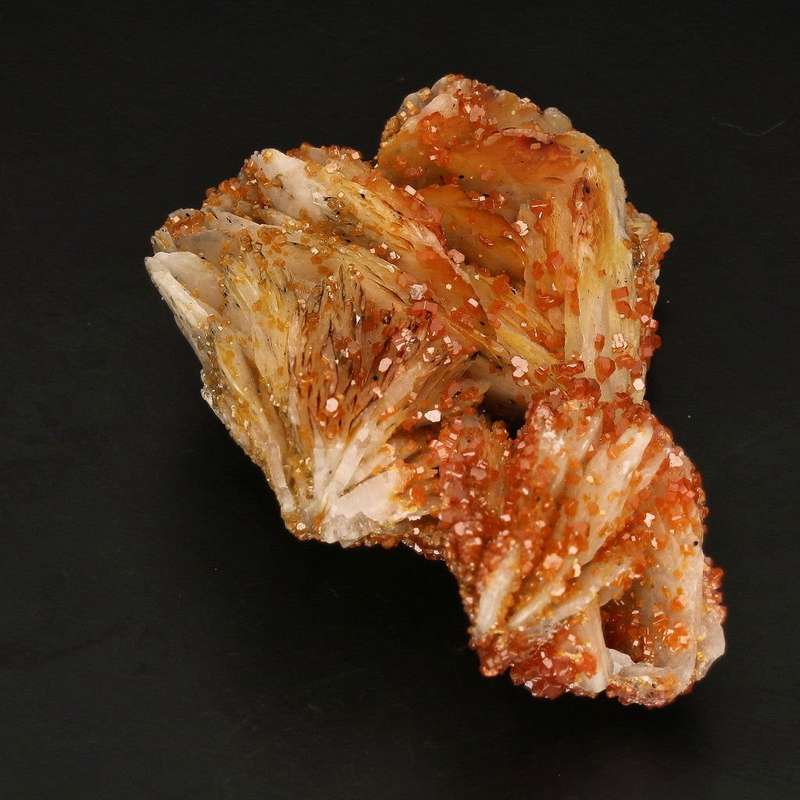 Mesmerizing Vanadinite Crystals on Barite