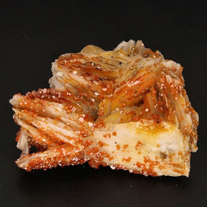 Mesmerizing Vanadinite Crystals on Barite