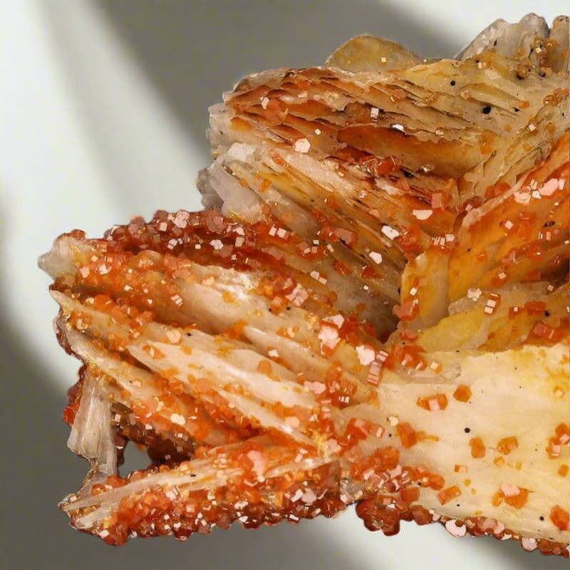 Mesmerizing Vanadinite Crystals on Barite