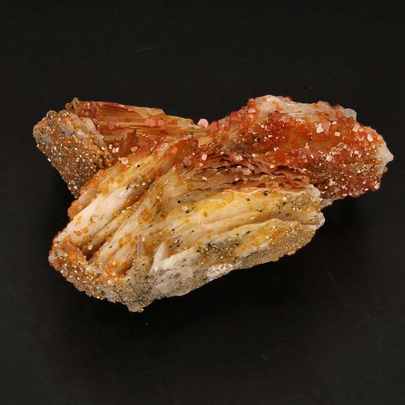 Mesmerizing Vanadinite Crystals on Barite