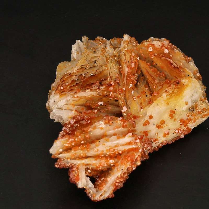 Mesmerizing Vanadinite Crystals on Barite