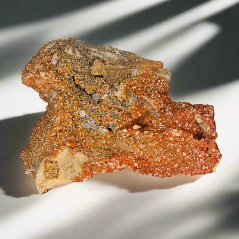 Mesmerizing Vanadinite Crystals on Barite