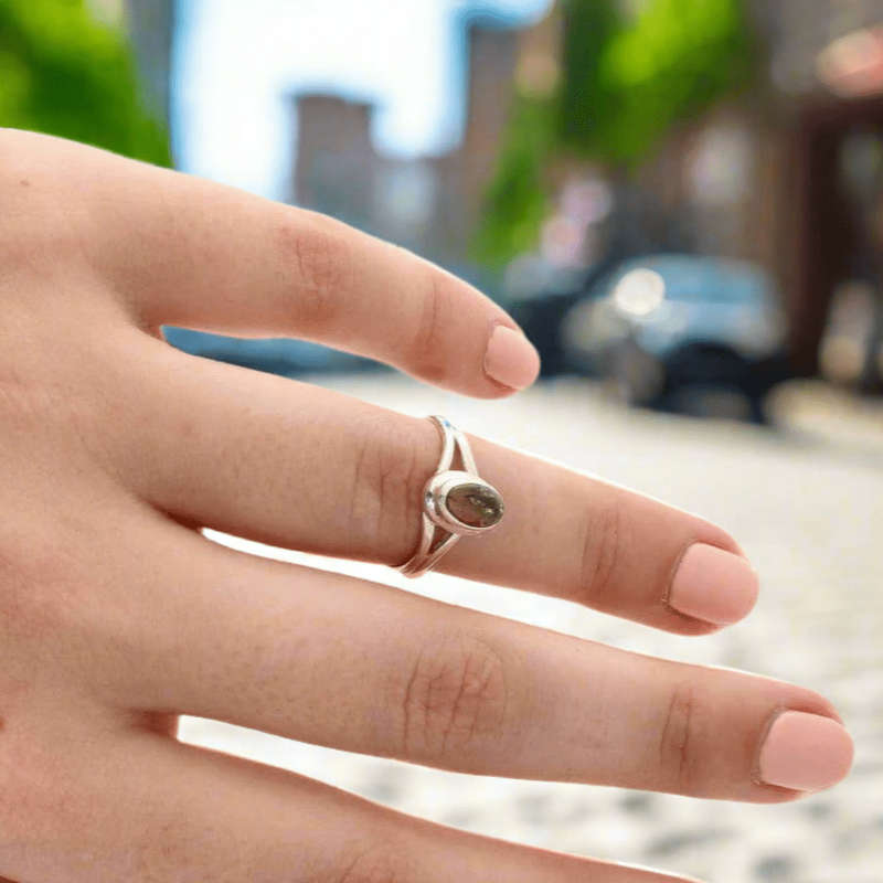 Watermelon Tourmaline Sterling Silver Ring