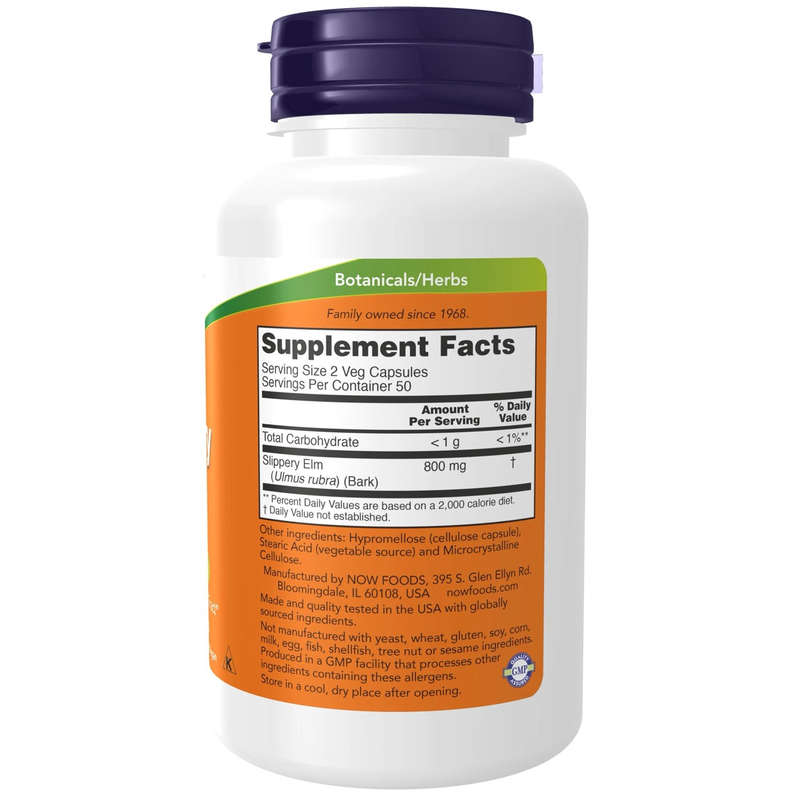 Now Foods Slippery Elm 400mg