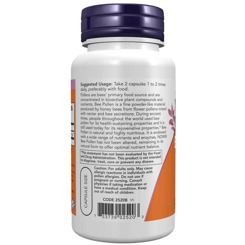NOW Foods Bee Pollen (100 caps)