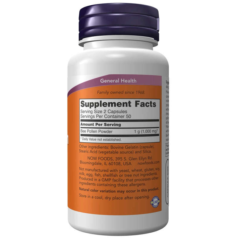 NOW Foods Bee Pollen (100 caps)