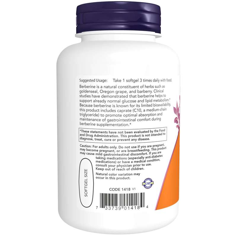 NOW Foods-Berberine (90 soft gels)