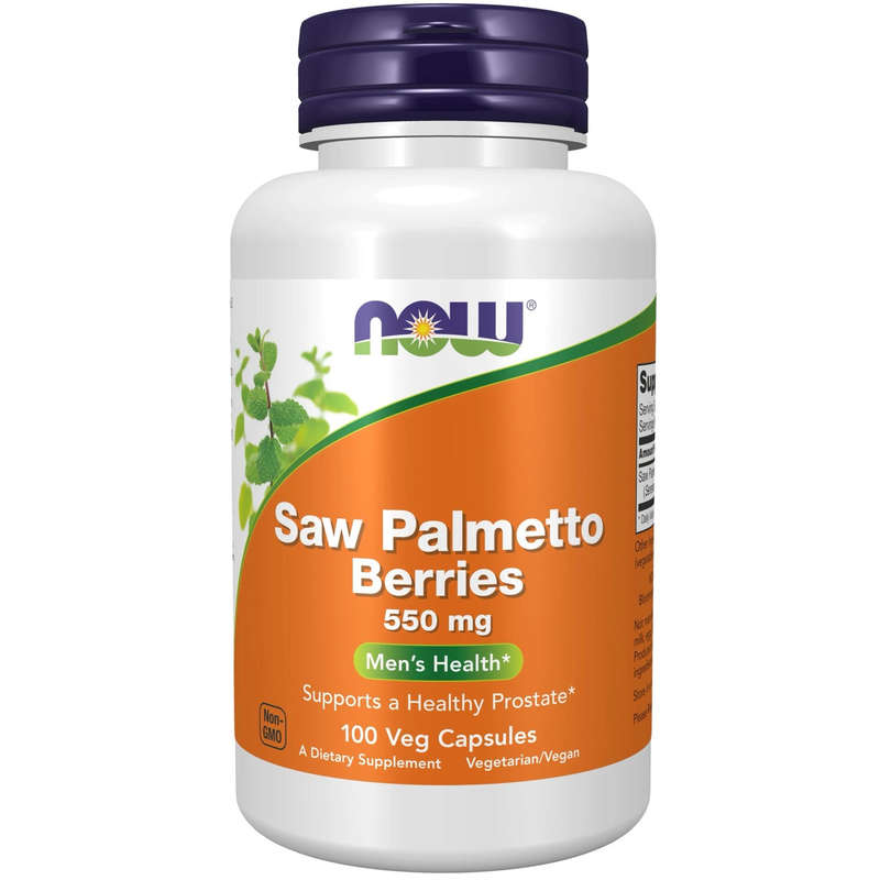 NOW Foods Saw Palmetto Berries 550 Mg - 100 Veg Capsules