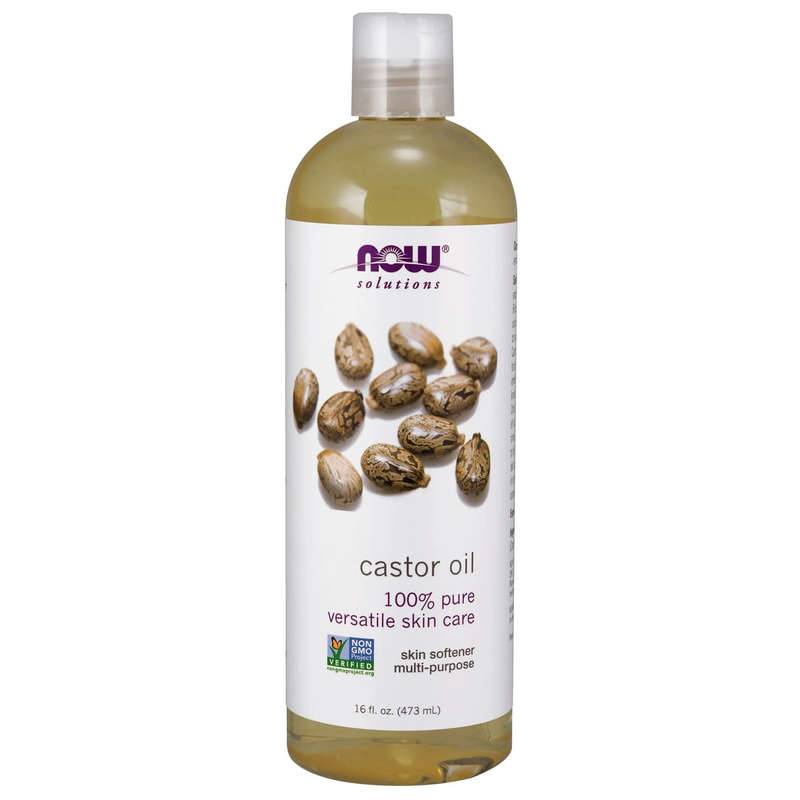 Now Solutions-100 % Pure Castor Oil 473ml
