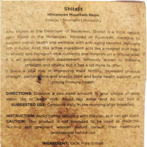 Shilajit - Pure Mountain Resin