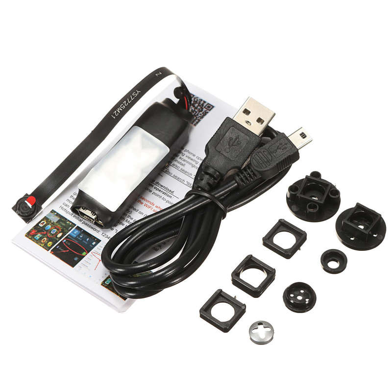 DANIU Mini Wireless Hidden Camera WIFI IP Pinhole DIY P2P Video Camera Support TF Card Audio