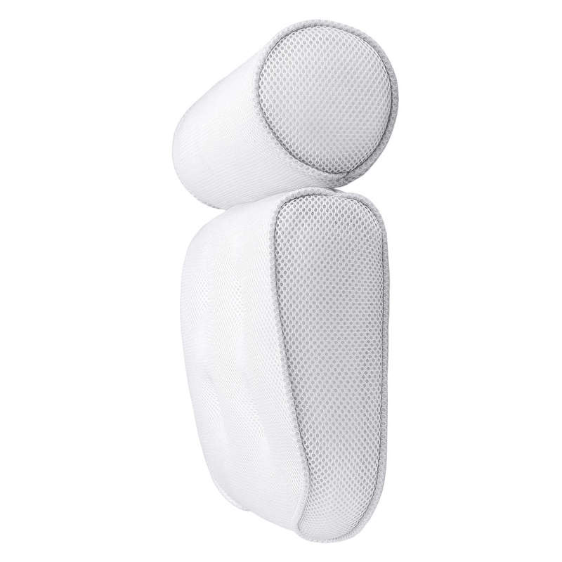 3D Mesh Massage Bath Pillows Anti-bacterial Anti-mite Spa Bathtub Pillow - White