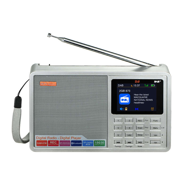 GTMEDIA D2 DAB+ 174.92-239.20MHz DAB FM Full Band Digital Radio MP3 Music Player Clock Alarm