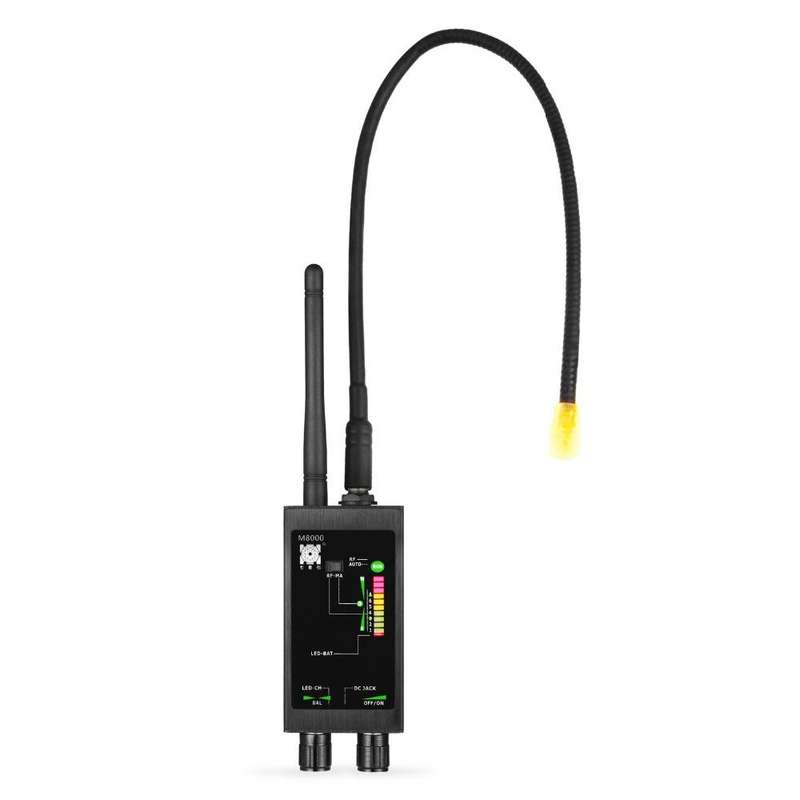M8000 1MHz-12GH Radio Signal Detector FBI GSM RF Auto Signal Camera Detector GPS Tracker Finder w...