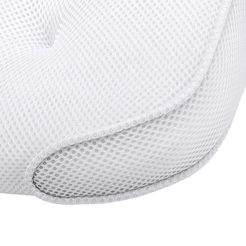 3D Mesh Massage Bath Pillows Anti-bacterial Anti-mite Spa Bathtub Pillow - White
