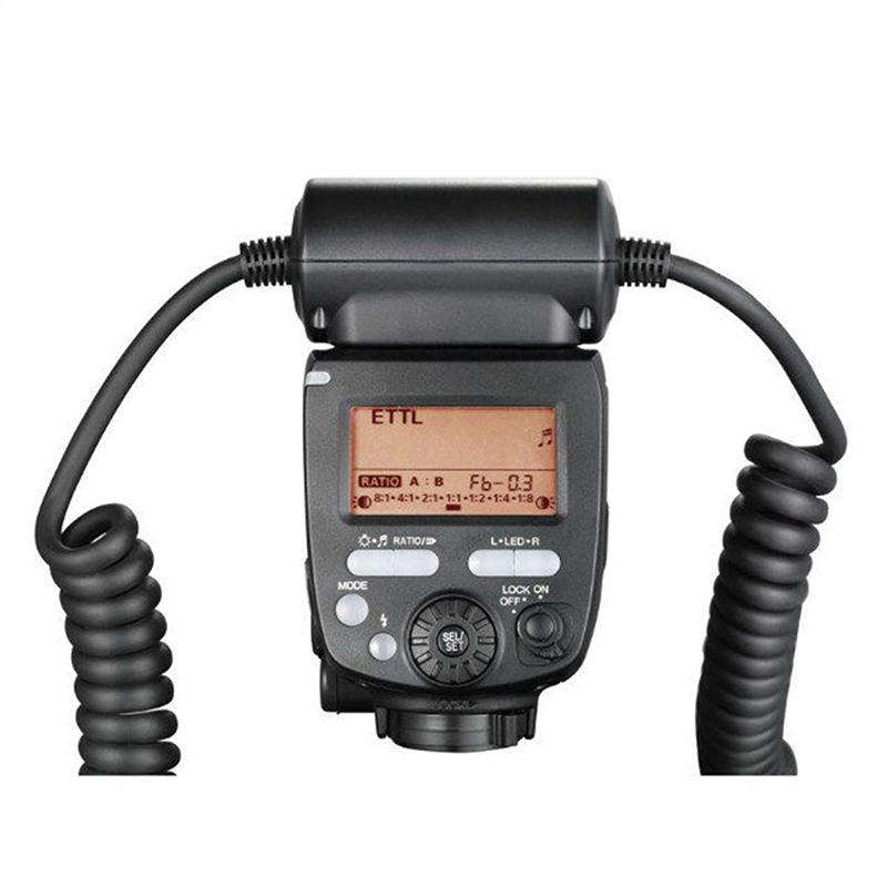 Yongnuo YN24EX E TTL Macro Flash Speedlite for Canon with 2pcs Flash Head and 4pcs Adapter Rings